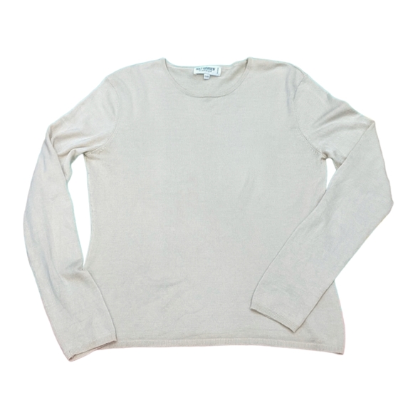 Holt Renfrew Classics Golden Cream Silk Blend Crewneck Sweater Size S - Picture 3 of 12